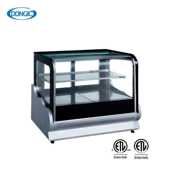 1 Tempered Glass Cabinet Auto Defrost Cake Display Fridge Refrigerator