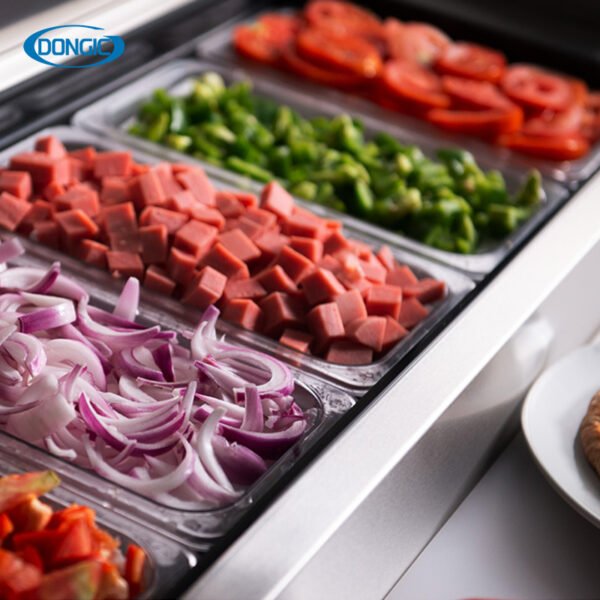 1 Commercial Forced Air Refrigeration Deeper Food Storage Salad Prep Table Refrigerators