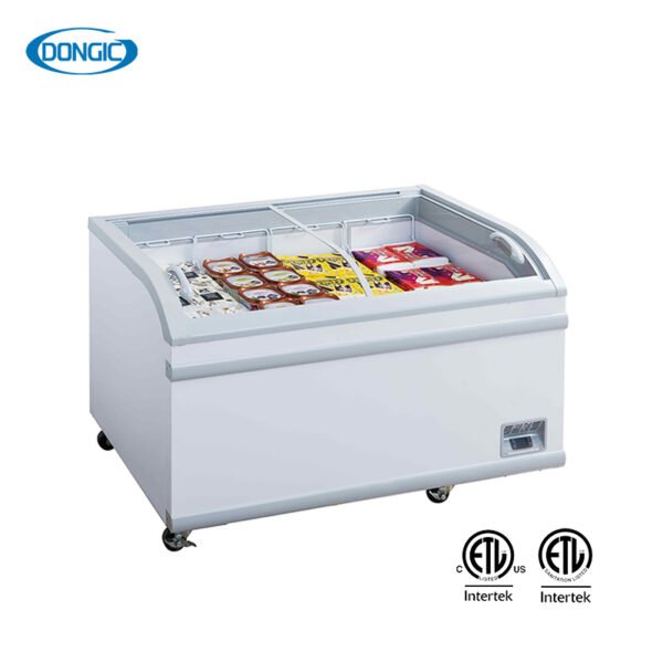 1 Glass Top Fan Cooling Freezing Chilling System Chest Freezers