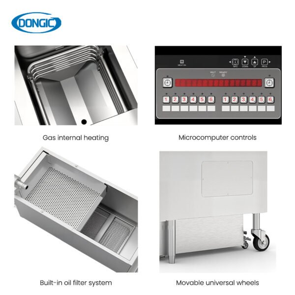 Fast Cycle Gas Corn Dog Ventless Deep Fryer