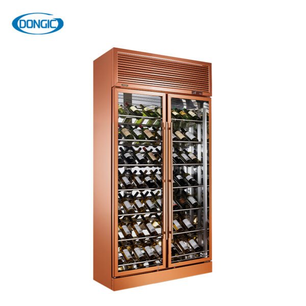 Multi-Door Wine Display LED Light Upright Beverage Fridge