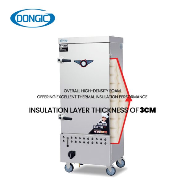 Rust-Proof Gas Commercial Steam Cabinet