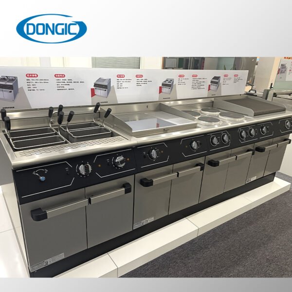 Auto Rotating Tilting Braising Kettle Range Stove