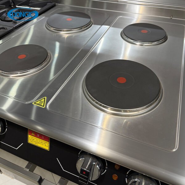 1 Four Burner Electric Cooktop with Cabinet