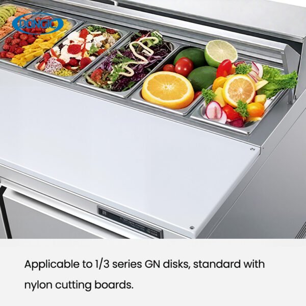 1/2/3 Doors Commercial Refrigerator for Salad Preparation