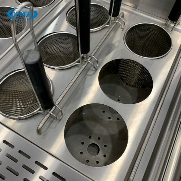 Countertop 6 Basket Gas Electric Noodle Cooker for Chain Restaurant Hotel