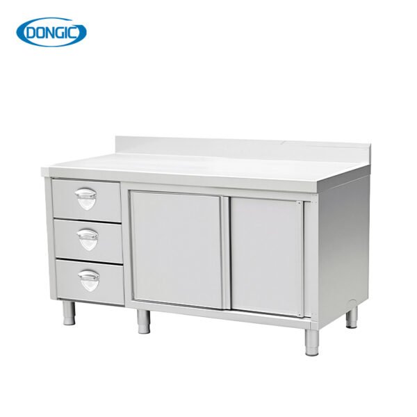 Stainless Steel Table Cabinet With Drawers