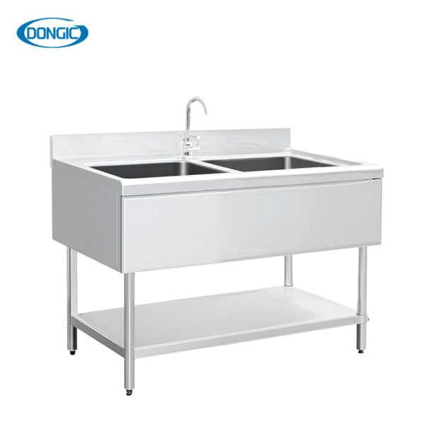 1 304 Stainless Steel Workstation Channel Wash Basin Single Bowl Sink
