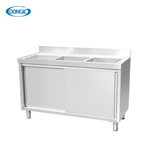 1 304 Stainless Steel Workstation Channel Wash Basin Single Bowl Sink