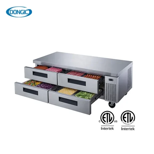 Kitchen Refrigerators Restaurant Freezer Large 4 Doors Stainless Steel Refrigerator Commercial Fridge