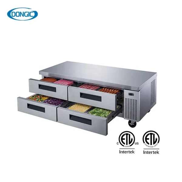 Kitchen Refrigerators Restaurant Freezer Large 4 Doors Stainless Steel Refrigerator Commercial Fridge