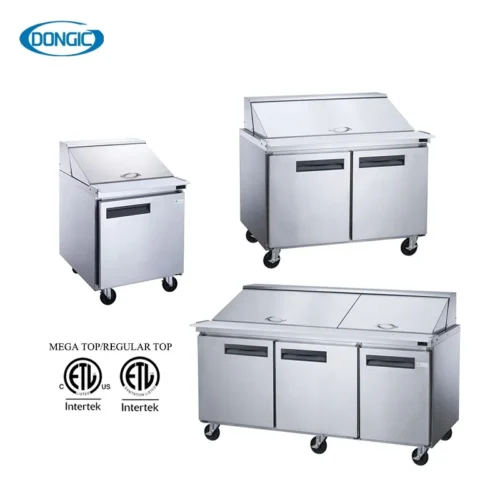 Kitchen Refrigerators Restaurant Freezer Large 4 Doors Stainless Steel Refrigerator Commercial Fridge