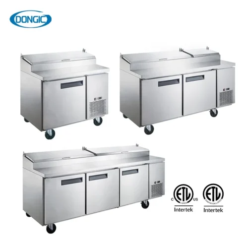 Kitchen Refrigerators Restaurant Freezer Large 4 Doors Stainless Steel Refrigerator Commercial Fridge