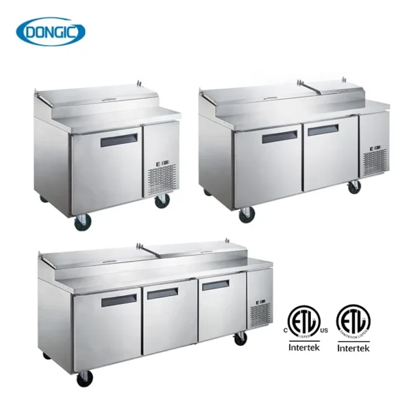 Kitchen Refrigerators Restaurant Freezer Large 4 Doors Stainless Steel Refrigerator Commercial Fridge