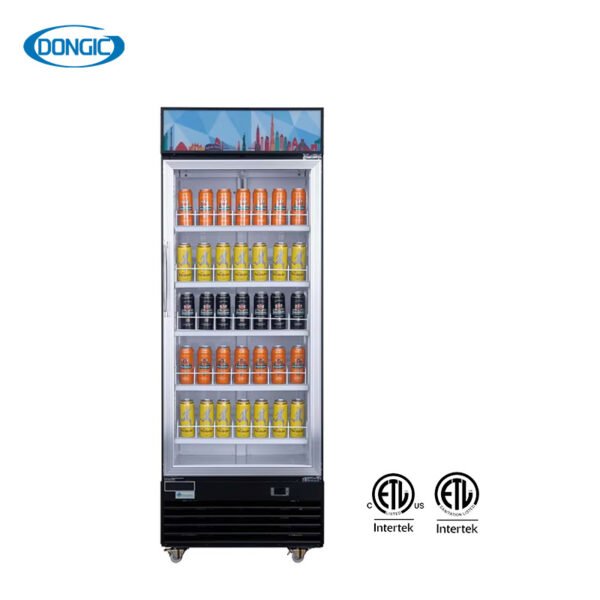 124 Glass Door Merchandiser Drink Display Refrigerator Cooler