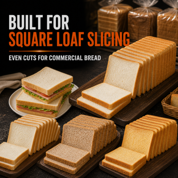 Automatic Square Loaf Slicing Commercial Bread Slicer Machine