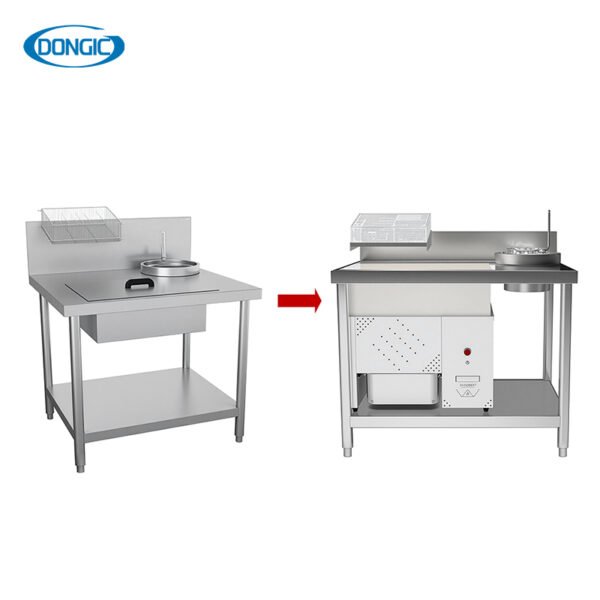Automatic Electric Breading Table Vertical Fried Chicken Equipment