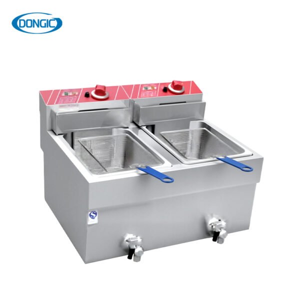 2 Commercial Electric Countertop Fryer with Knob-type Control