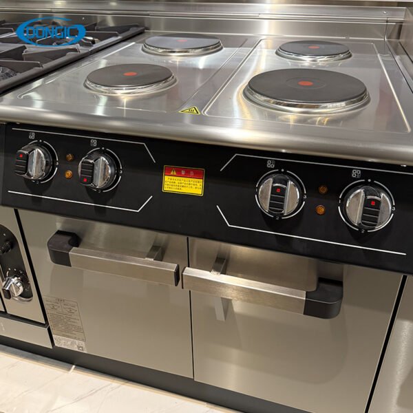 2 Four Burner Electric Cooktop with Cabinet