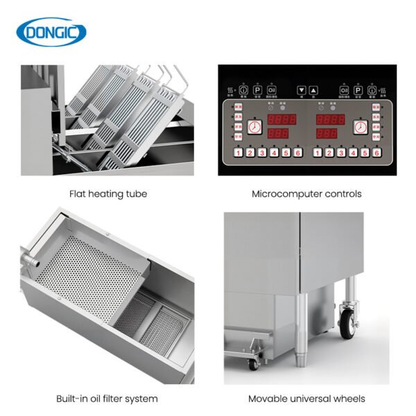 Auto Lift 4 Tank Commercial Fryer