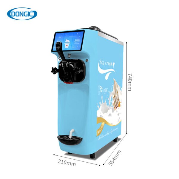 Variable Frequency Motor Pre-cooling Fresh Keeping Hopper Stirring Ultra Quiet Soft Ice Cream Machine