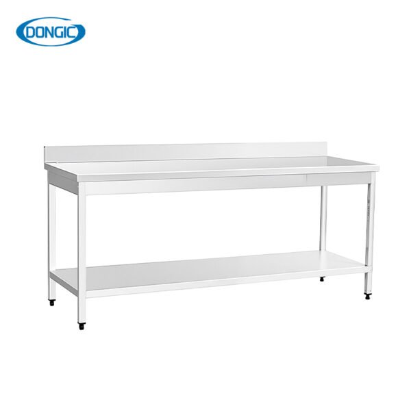 2 Stainless Steel 3 Tier Work Bench with Upstand