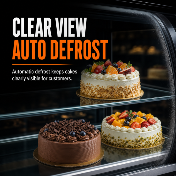 2 Multi-tier Cabinet Auto Defrost Cake Display Fridge