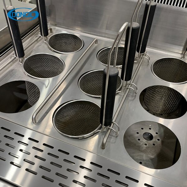 Corrosion Resistant 9 Basket Countertop Gas Electric Noodle Cooker