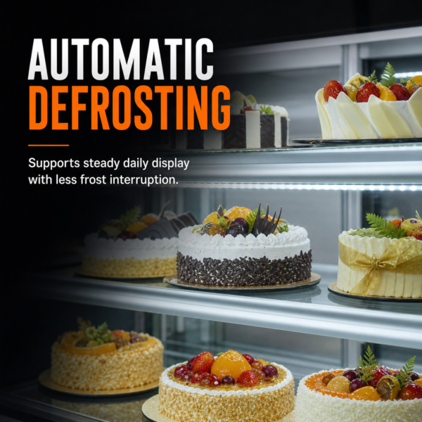 2 ETL Cake Dessert Display Refrigerator Bakery Showcase