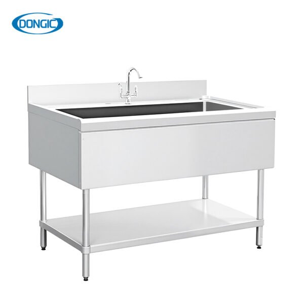 2 Stainless Steel Kitchen Sink Single Bowl with Drainboard Sink