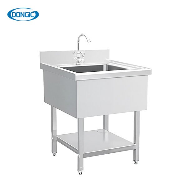 2 Stainless Steel Commercial Kitchen Sink Cabinet
