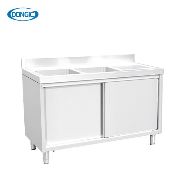 2 304 Stainless Steel Workstation Channel Wash Basin Single Bowl Sink