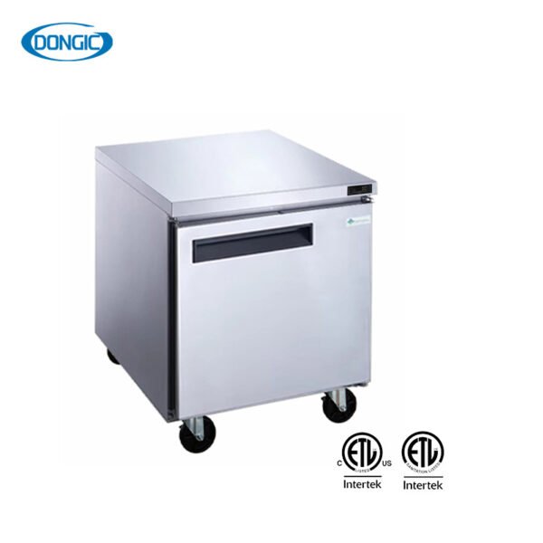 Commercial Forced Air Undercounter Solid Door Freezer
