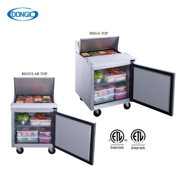 29M12 Commercial Forced Air Refrigeration Mega/Regular Top Salad Prep Table Refrigerator