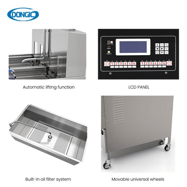 Oil Filtration High Volume Food Truck Gas Fryer