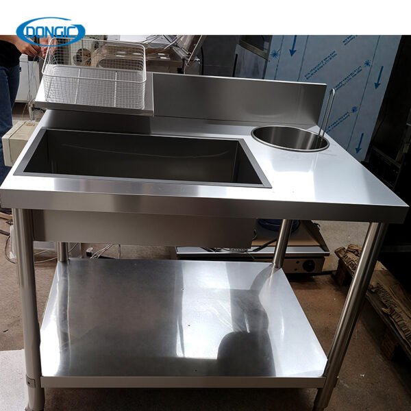 Single/Double Pan Bread Fast Food Breading Station