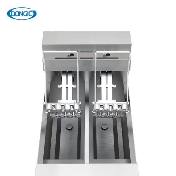 11.6L Commercial Auto Basket Lift Electric Double Tank Deep Fryer