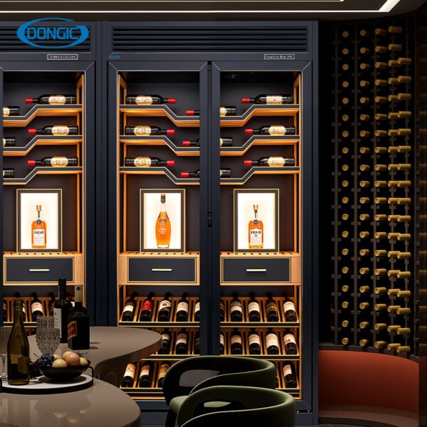 Luxury Wine Refrigerator Cigar Fridge Cellar Storage Display Cabinet