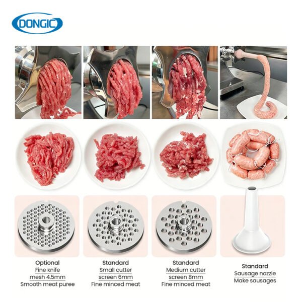 CE Certified 3 Way Spiral Design Multi-Function Commercial Meat Grinder