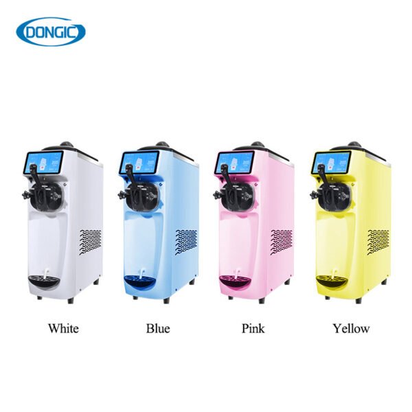 Ultra-Quiet Mini Tabletop Soft Ice Cream Machine