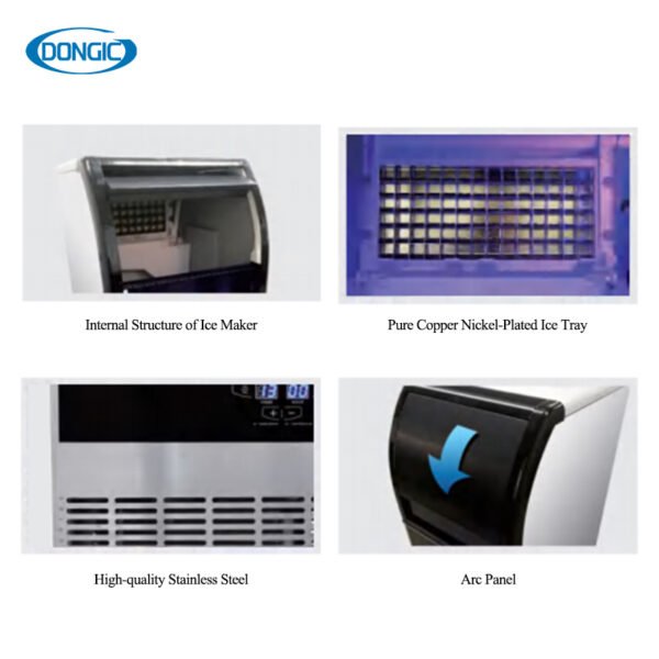 3 45kg/24H 120kg/24H Integrated Thickness Adjustment Ice Maker
