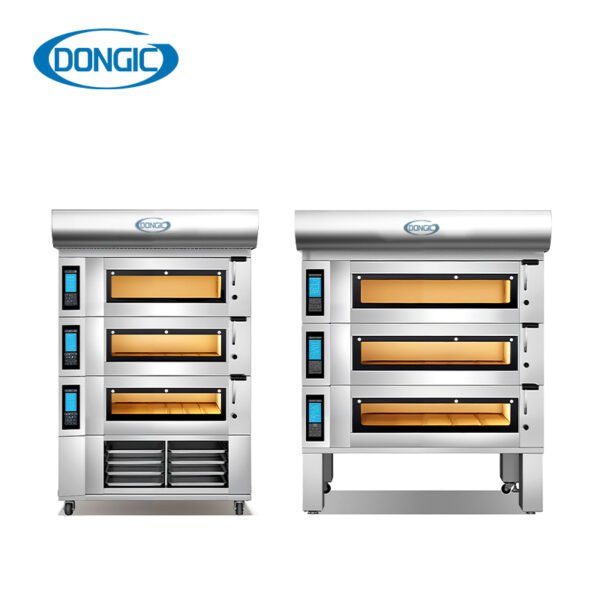 3 LCD Intelligent Control System CE Certified Commercial Deck Oven