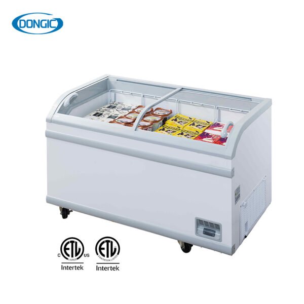 3 Glass Top Fan Cooling Freezing Chilling System Chest Freezers