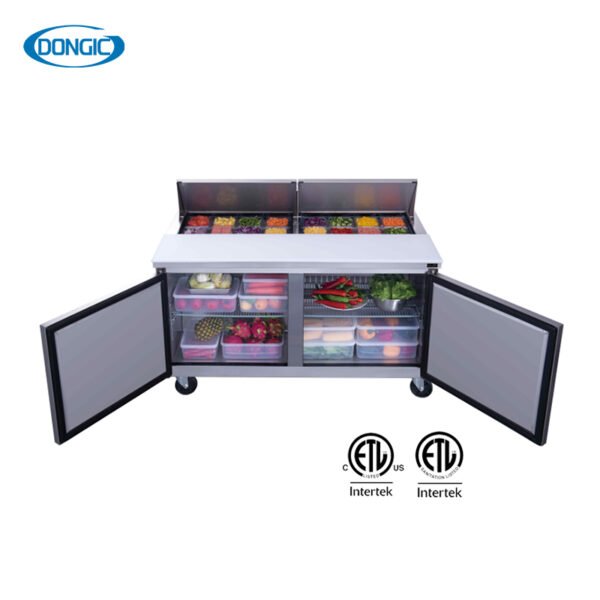 36M1 Commercial Forced Air Refrigeration Mega/Regular Top Salad Prep Table Refrigerator