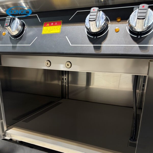 4 Four Burner Electric Cooktop with Cabinet