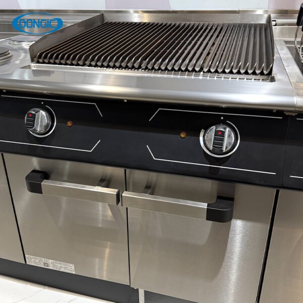 4 Electric Broiler Station Grill with Storage Base