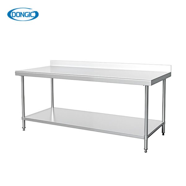 4 Stainless Steel 3 Tier Work Bench with Upstand
