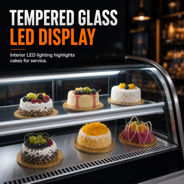 4 Auto Defrost Cake Display Fridge Chiller