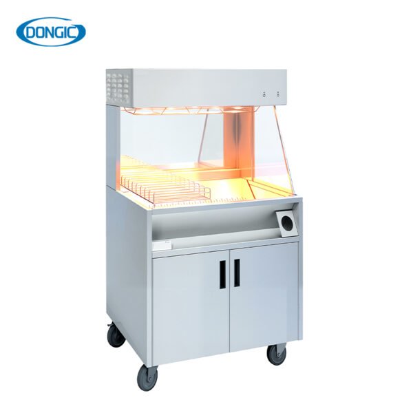 Stainless Steel French Fries Infrared Heat Lamp Workstation