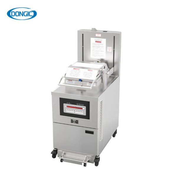 Auto Raising Electric/Gas Pressure Fryer with Dual Baskets